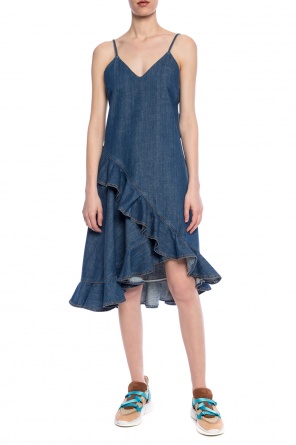 Denim dress with ruffles, zdjęcie 2 Denim dress with ruffles od Kenzo